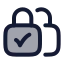 Twofactoraccess icon with duotone rounded style