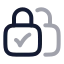 Twofactoraccess icon with twotone rounded style