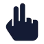 Twofinger icon with solid standard style