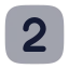 Twosquare icon with bulk rounded style