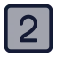 Twosquare icon with duotone standard style