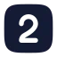 Twosquare icon with solid rounded style