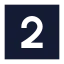 Twosquare icon with solid sharp style