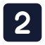 Twosquare icon with solid standard style