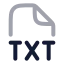 Txt icon with twotone rounded style