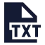 Txt icon with solid sharp style