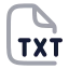 Txt icon with twotone rounded style