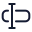 Typecursor icon with stroke rounded style