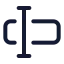 Typecursor icon with stroke standard style