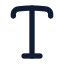 Type icon with solid rounded style