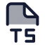 Typescript icon with duotone standard style