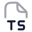 Typescript icon with twotone rounded style