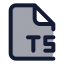 Typescript icon with duotone standard style