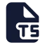 Typescript icon with solid standard style