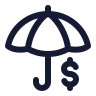 Umbrella Dollar icon preview
