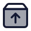 Unarchive icon with duotone standard style