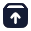 Unarchive icon with solid rounded style