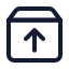 Unarchive icon with stroke standard style