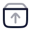 Unarchive icon with twotone rounded style