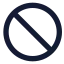 Unavailable icon with solid standard style