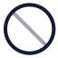 Unavailable icon with twotone rounded style