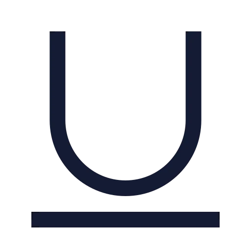Underline Icon in Stroke Sharp style