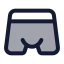 Underpants icon with duotone standard style