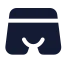 Underpants icon with solid standard style