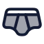 Underpants icon with duotone rounded style
