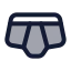 Underpants icon with duotone standard style