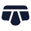 Underpants icon with solid rounded style