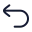 Undo icon with duotone rounded style