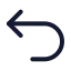 Undo icon with duotone standard style