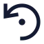Undodot icon with solid sharp style