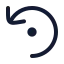 Undodot icon with stroke rounded style