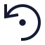 Undodot icon with stroke sharp style
