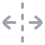 Unfoldhorizontal icon with duotone rounded style