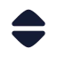 Unfoldmore icon with solid rounded style