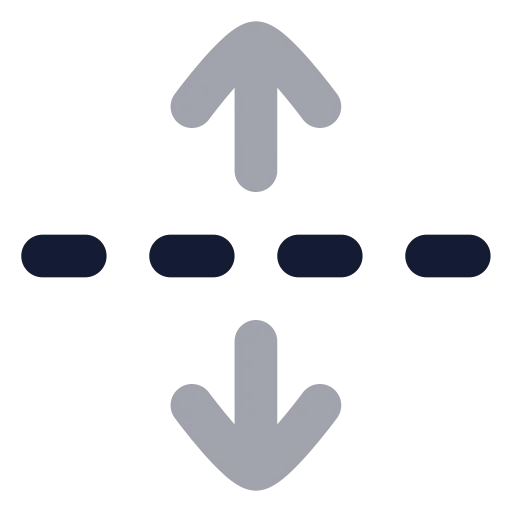 Unfold Vertical Icon in Bulk Rounded style