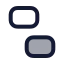 Ungroup icon with duotone rounded style
