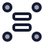 Ungroupitems icon with duotone standard style