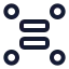 Ungroupitems icon with stroke standard style