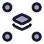 Ungrouplayers icon with duotone rounded style
