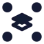 Ungrouplayers icon with solid sharp style