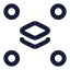 Ungrouplayers icon with stroke rounded style