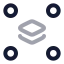 Ungrouplayers icon with twotone rounded style