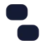 Ungroup icon with solid rounded style