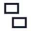 Ungroup icon with stroke sharp style