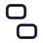 Ungroup icon with stroke standard style