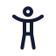 Universalaccess icon with stroke standard style